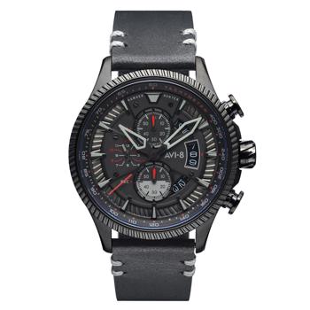 Hawker Hunter Sort rustfri stål batteridrevet quartz Herre ur fra AVI-8, AV-4064-05